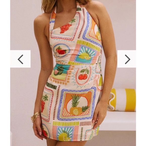 Fruit print Agata Mini dress by Seven Wonders - Picture 1 of 6